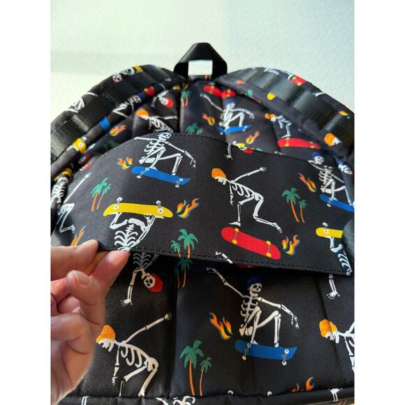 STATE Double Pocket Kane Kids Large Skeleton Skate Backpack Travel Bag | NWT main image 11